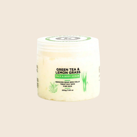 Green Tea & Lemon Grass Face & Body Scrub