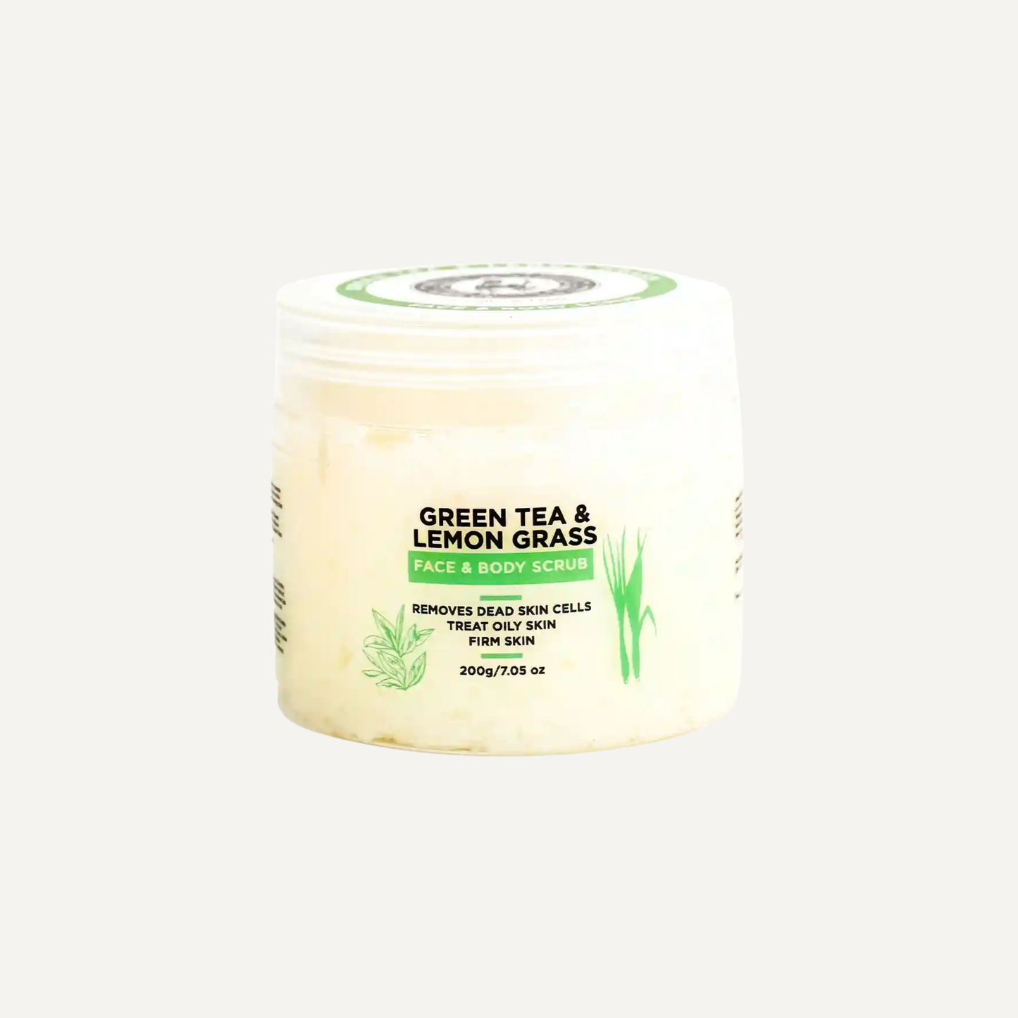Green Tea & Lemon Grass Face & Body Scrub